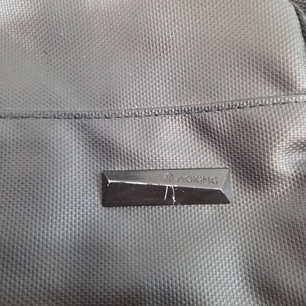 AOKING Black Laptop School College Backpack - Picture 3 of 11